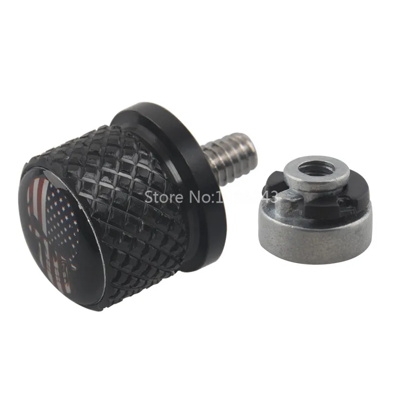 Wholesale 20 sets 6mm thread USA Flag Skull Seat Bolt Tab Screw Fender Nut Fits for Harley Sportster 883 1200 Touring 1996-2020
Wholesale 20 sets 6mm thread USA Flag Skull Seat Bolt Tab Screw Fender Nut Fits for Harley Sportster 883 1200 Touring 1996-2020