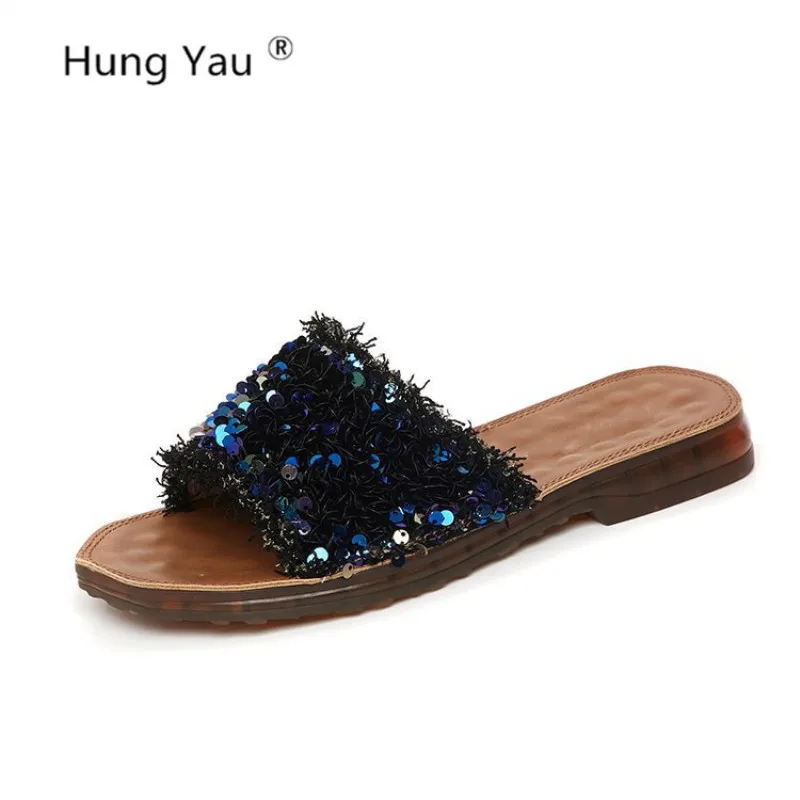Women Sandals Beach Rivet Slippers Flip Flops Summer Casual Rubber Shoes Woman Flats Crystal Female Slides Ladies Shoes Size 4-9
Women Sandals Beach Rivet Slippers Flip Flops Summer Casual Rubber Shoes Woman Flats Crystal Female Slides Ladies Shoes Size 4-9