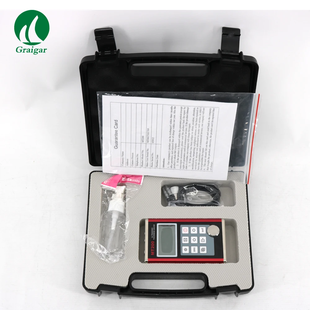 MT200 Digital Ultrasonic Thickness Gauge measure the thinnest range and highest degree of accuracy possible
MT200 Digital Ultrasonic Thickness Gauge measure the thinnest range and highest degree of accuracy possible