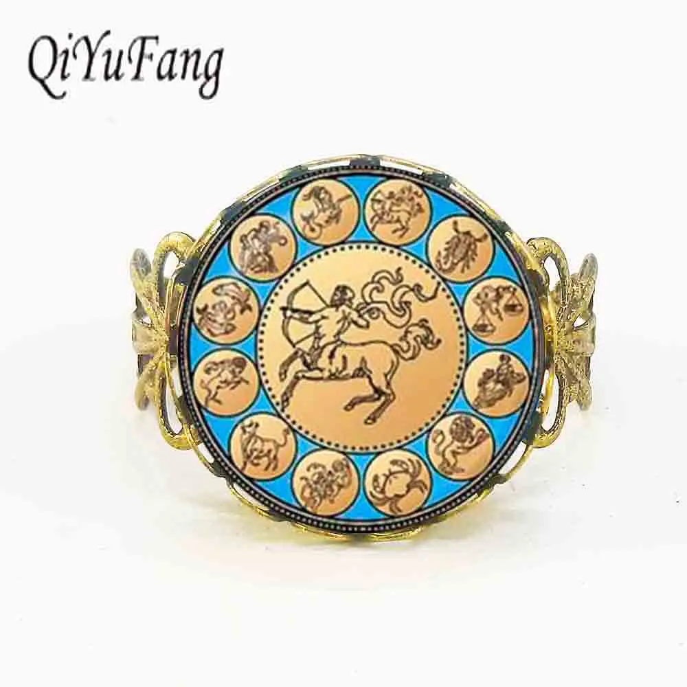 New Vintage Sagittarius Ring Astrological Zodiac Sign Jewelry Glass Cabochon steel Link birthday Gift for Her 1pcs/lot dome
New Vintage Sagittarius Ring Astrological Zodiac Sign Jewelry Glass Cabochon steel Link birthday Gift for Her 1pcs/lot dome