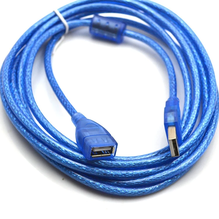 3 meter High Speed USB 2.0 480Mbps M/F male To female cable extension wire for Hub/keyboard/Mouse/headset - 1pcs-Blue
3 meter High Speed USB 2.0 480Mbps M/F male To female cable extension wire for Hub/keyboard/Mouse/headset - 1pcs-Blue
