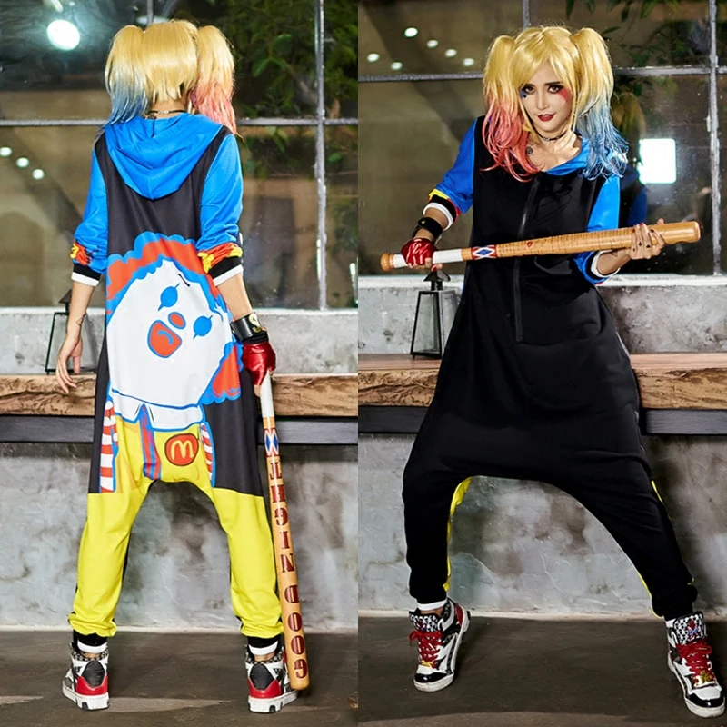 2019 spring new ladies print hooded jumpsuit tooling pants loose hip hop street dance long sleeve bib
2019 spring new ladies print hooded jumpsuit tooling pants loose hip hop street dance long sleeve bib