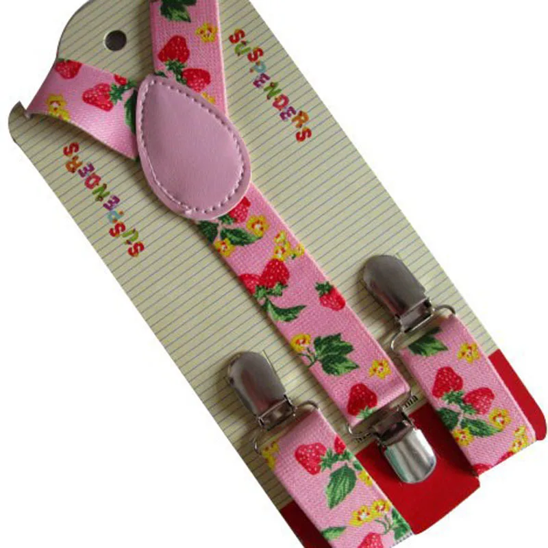 European and American fashion pink strawberry printing children's suspenders FY18101918
European and American fashion pink strawberry printing children's suspenders FY18101918