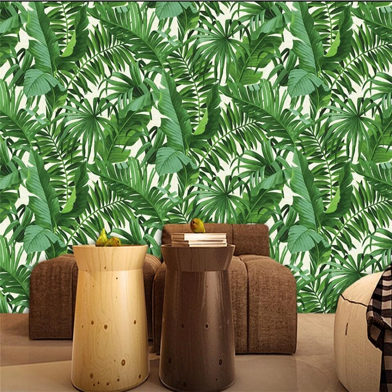 beibehang papel de parede Aesthetic tropical rainforest wall TV sofa bedroom custom large mural silk cloth green wallpaper
beibehang papel de parede Aesthetic tropical rainforest wall TV sofa bedroom custom large mural silk cloth green wallpaper
