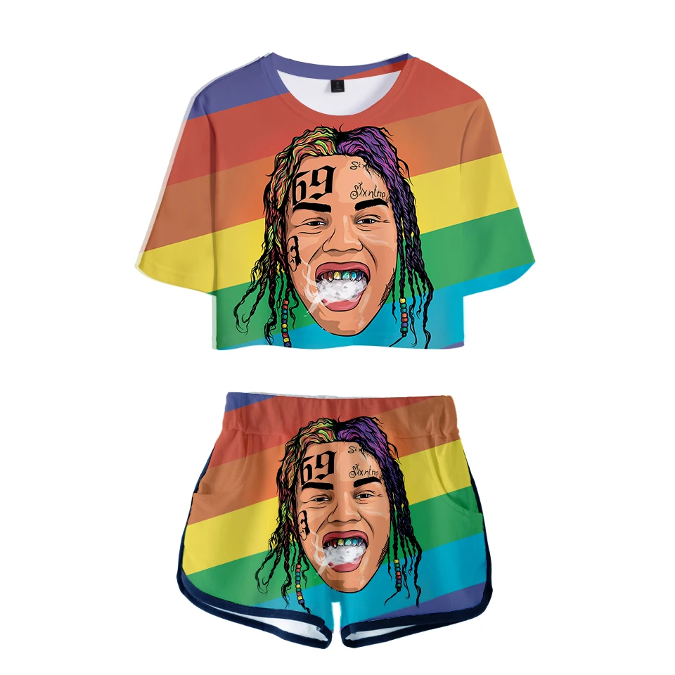 3D 6ix9ine Women Two Pieces Clothes High Quality Casual Shorts And T-shirt2019 Harajuku HipHop Kpop Two Piece Sets
3D 6ix9ine Women Two Pieces Clothes High Quality Casual Shorts And T-shirt2019 Harajuku HipHop Kpop Two Piece Sets