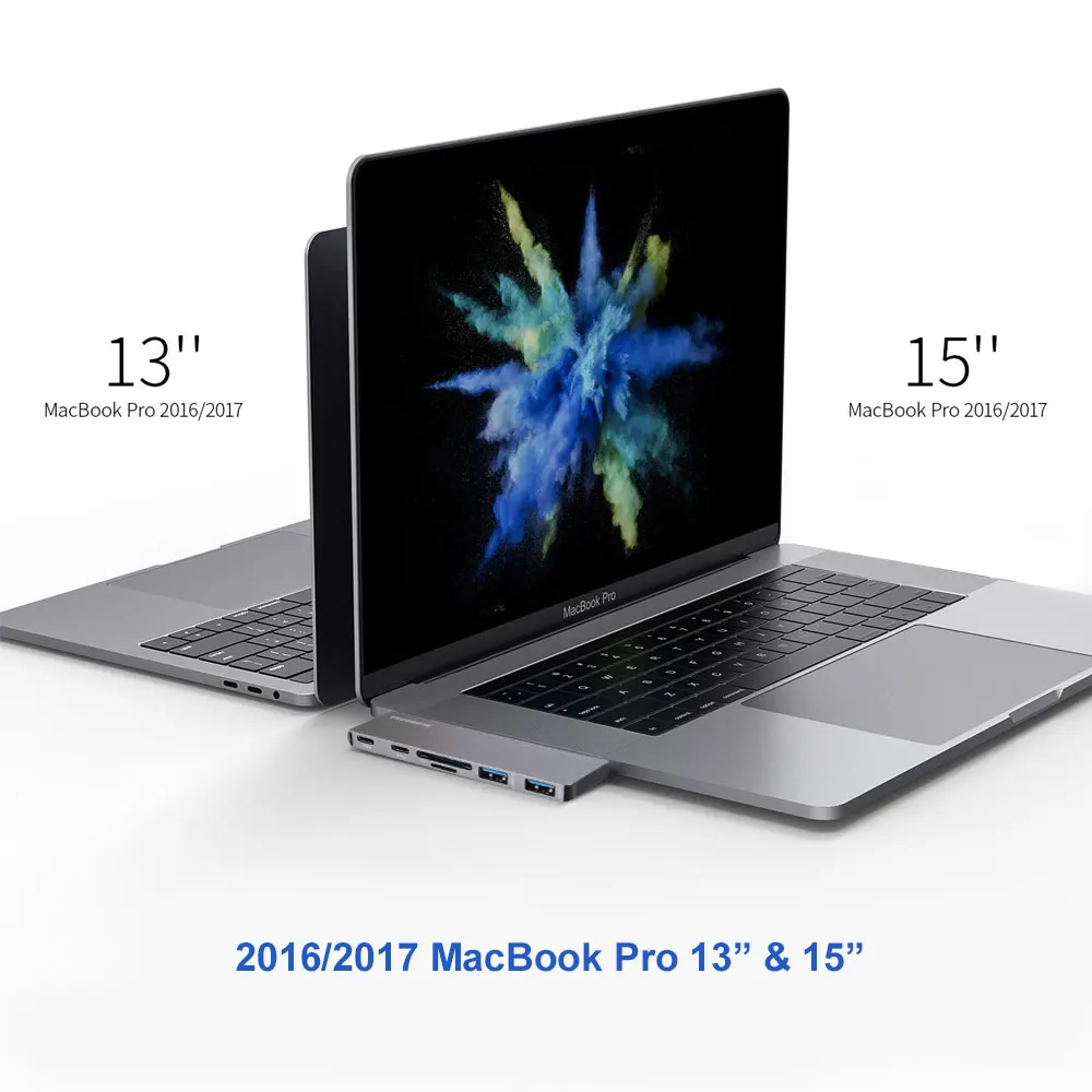 FreegenUSB C концентратор многопортовый type Алюминиевый Thunderbolt 3 для 2017/2016 MacBook Pro 13