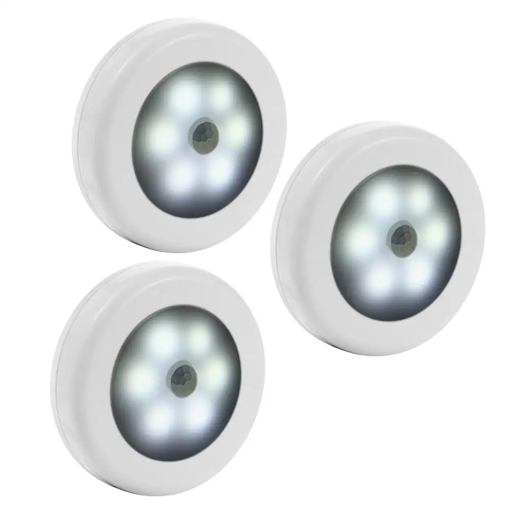 3pcs 6LED Sensor Night Light Battery Powered PIR Infrared Motion Sensor Lamp Magnetic Infrared Wall Lamp Cabinet Stairs Light
3pcs 6LED Sensor Night Light Battery Powered PIR Infrared Motion Sensor Lamp Magnetic Infrared Wall Lamp Cabinet Stairs Light