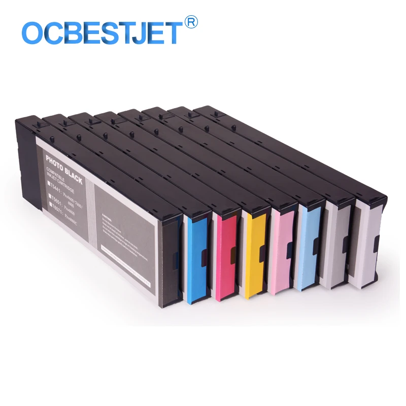 8Colors/Set T5441-T5448 T5441 Compatible Ink Cartridge Filled With Dye Ink For Epson Stylus Pro 4000 7600 9600 Printer 220ML/PC
8Colors/Set T5441-T5448 T5441 Compatible Ink Cartridge Filled With Dye Ink For Epson Stylus Pro 4000 7600 9600 Printer 220ML/PC