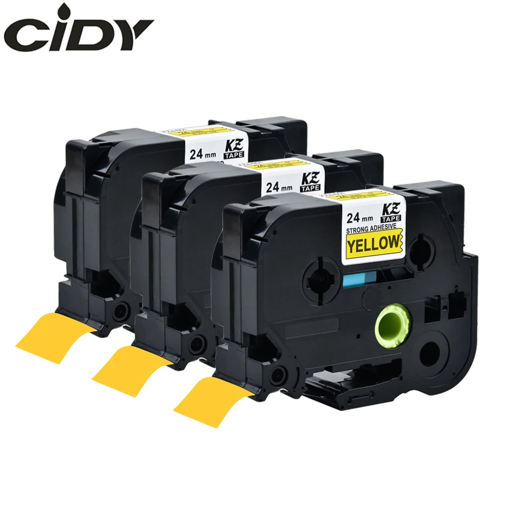 CIDY 3pks TZe S651 TZe-S651 TZ S651 прочная клейкая ламинированная лента черный на желтом цвете картридж для Brother
CIDY 3pks TZe S651 TZe-S651 TZ S651 прочная клейкая ламинированная лента черный на желтом цвете картридж для Brother