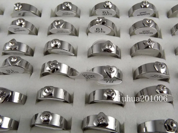 Wholesale 36 pcs Clear Crystal design Silver plated Stainless steel rings Fashion Jewerly
Wholesale 36 pcs Clear Crystal design Silver plated Stainless steel rings Fashion Jewerly