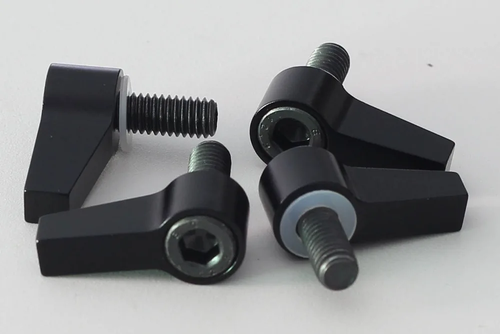 4x black aluminum M6 Knob Thumb Screw L Shape Screw For 15mm Rod Rail Rig Clamp camera system
4x black aluminum M6 Knob Thumb Screw L Shape Screw For 15mm Rod Rail Rig Clamp camera system