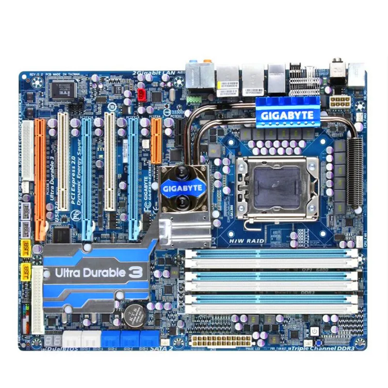 Оригинальный LGA1366 материнская плата для Gigabyte GA EX58 Extreme 1366 pin X58 платы ПОДДЕРЖКА L5639