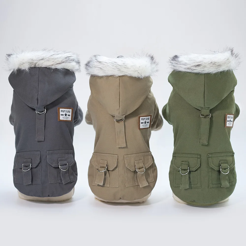 Dog coats jackets winter for small and medium dogs winter dog coat jacket warm out jacket for pet puppy Increase size XXL Khaki
Dog coats jackets winter for small and medium dogs winter dog coat jacket warm out jacket for pet puppy Increase size XXL Khaki
