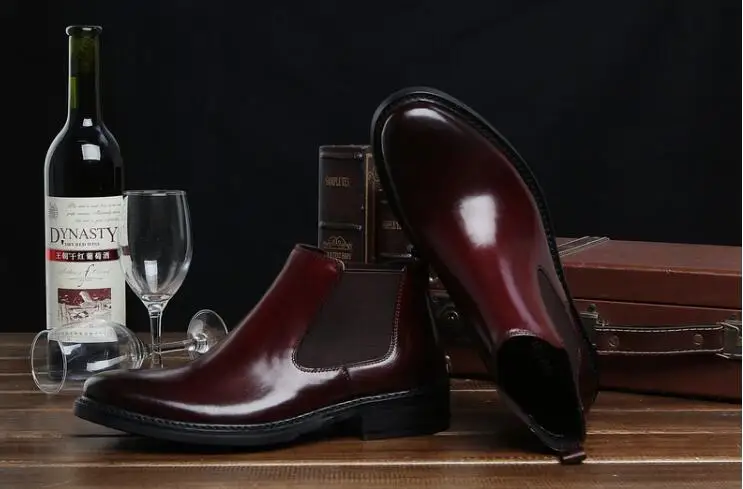 Mens Style slip-on Ankle Boots Fashion mens dress shoes Genuine Leather Breathable Round Toe oxfords
Mens Style slip-on Ankle Boots Fashion mens dress shoes Genuine Leather Breathable Round Toe oxfords