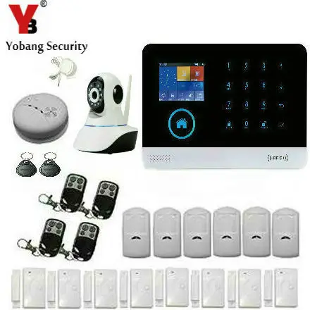 Yobang Security 4G WIFI alarm system 2.4 inch TFT display screen APP controlled home alarm alarm system with Indoor camera
Yobang Security 4G WIFI alarm system 2.4 inch TFT display screen APP controlled home alarm alarm system with Indoor camera