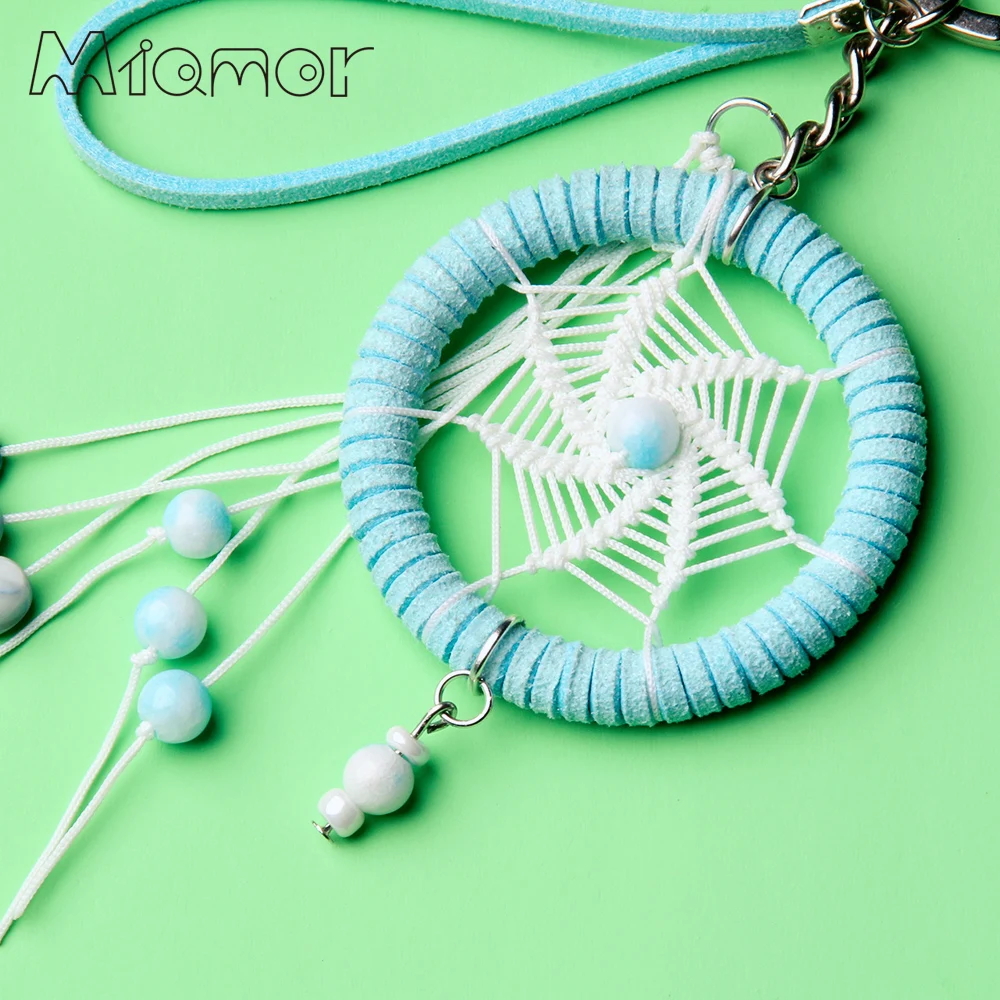 MIAMOR Blue Keychain & Keyring Dreamcatcher Bag & Car Hanging Pendant Decoration Accessories Best Holiday & Festive Gift Amor056 
MIAMOR Blue Keychain & Keyring Dreamcatcher Bag & Car Hanging Pendant Decoration Accessories Best Holiday & Festive Gift Amor056
