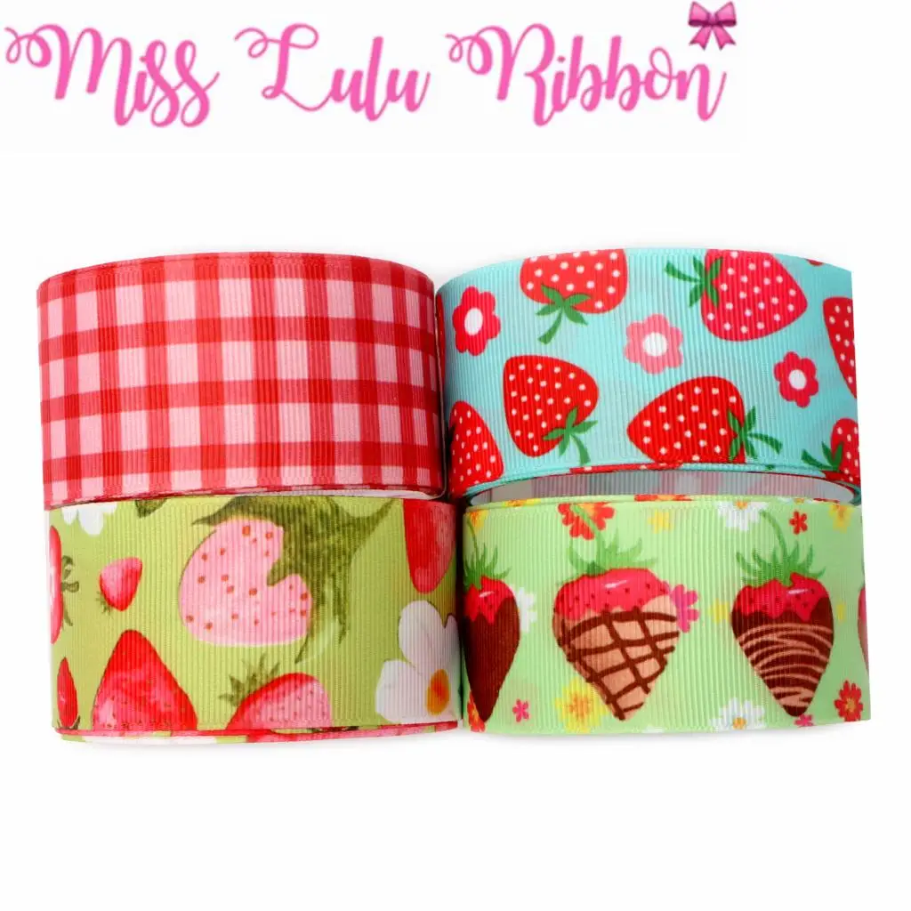 16mm-75mm Strawberry Series Colorful Flower Printed Grosgrain/Elastic Ribbon Doughnut DIY Hair Bowknots Party Decor 50yards/roll
16mm-75mm Strawberry Series Colorful Flower Printed Grosgrain/Elastic Ribbon Doughnut DIY Hair Bowknots Party Decor 50yards/roll