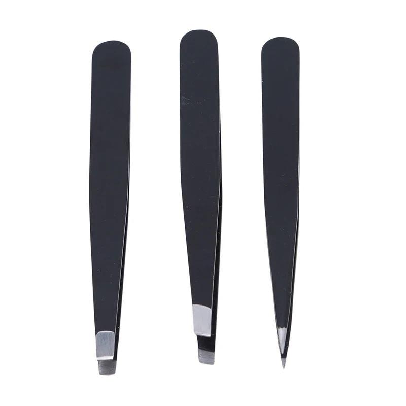 3pcs High Quality Eyebrow Tweezers 2020 New Fashion Stainless Steel Pointed / Tilted Pointed / Flat Hair Removal Makeup Kit
3pcs High Quality Eyebrow Tweezers 2020 New Fashion Stainless Steel Pointed / Tilted Pointed / Flat Hair Removal Makeup Kit