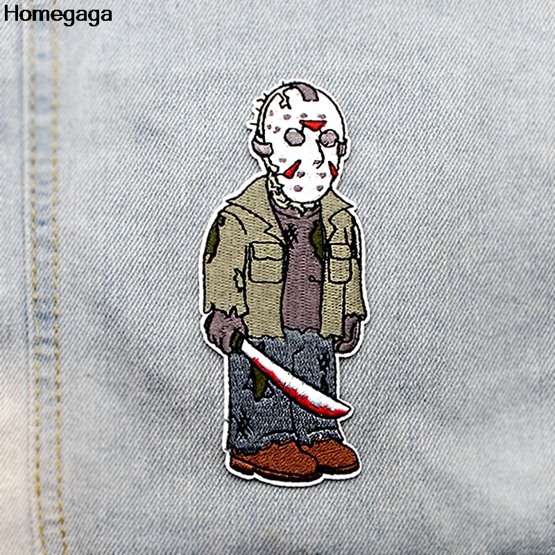 Homegaga Friday the 13th applique patches diy iron on para shoe jeans bag shirt clothes stickers embroideried badges D2091
Homegaga Friday the 13th applique patches diy iron on para shoe jeans bag shirt clothes stickers embroideried badges D2091