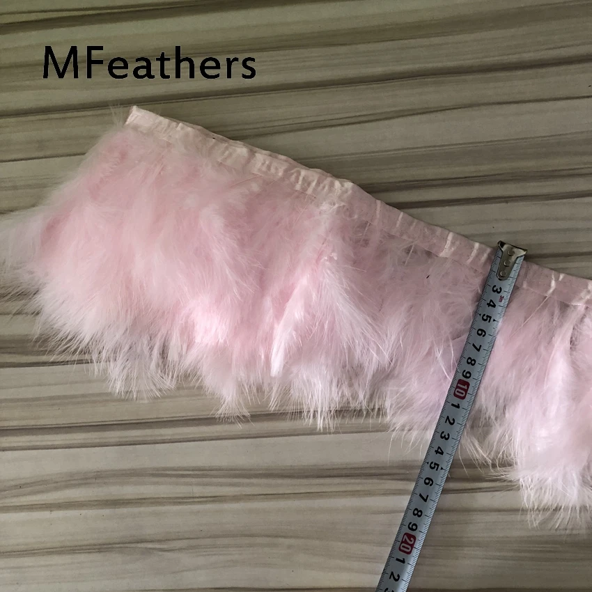 Wholesale 10 Meters Dyed Light pink Turkey feather fringe trim 6-8inches chandelle marabou feather trimming skirt dress trims
Wholesale 10 Meters Dyed Light pink Turkey feather fringe trim 6-8inches chandelle marabou feather trimming skirt dress trims