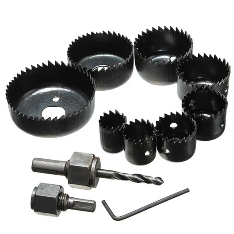 EVANX 11pcs Woodworking Hole Saw Drill Bit Kit 3/4" to 2 1/2" Drilling Tool Wood Thin Alloy Metal Cutter Core Drill Bits
EVANX 11pcs Woodworking Hole Saw Drill Bit Kit 3/4" to 2 1/2" Drilling Tool Wood Thin Alloy Metal Cutter Core Drill Bits