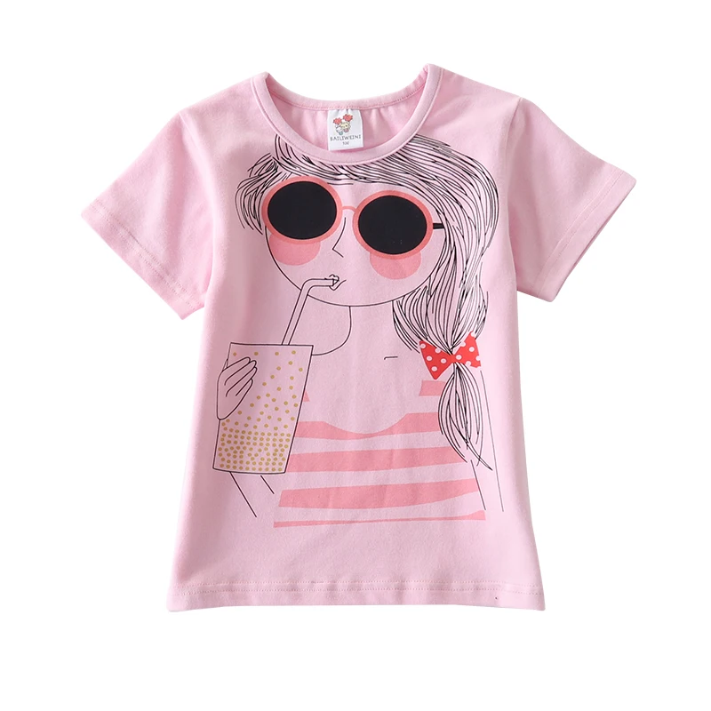 2021 summer new girls' cartoon printed drink girls' short sleeve T-shirt cotton cuhk children's round collar children's T-shirt
2021 summer new girls' cartoon printed drink girls' short sleeve T-shirt cotton cuhk children's round collar children's T-shirt