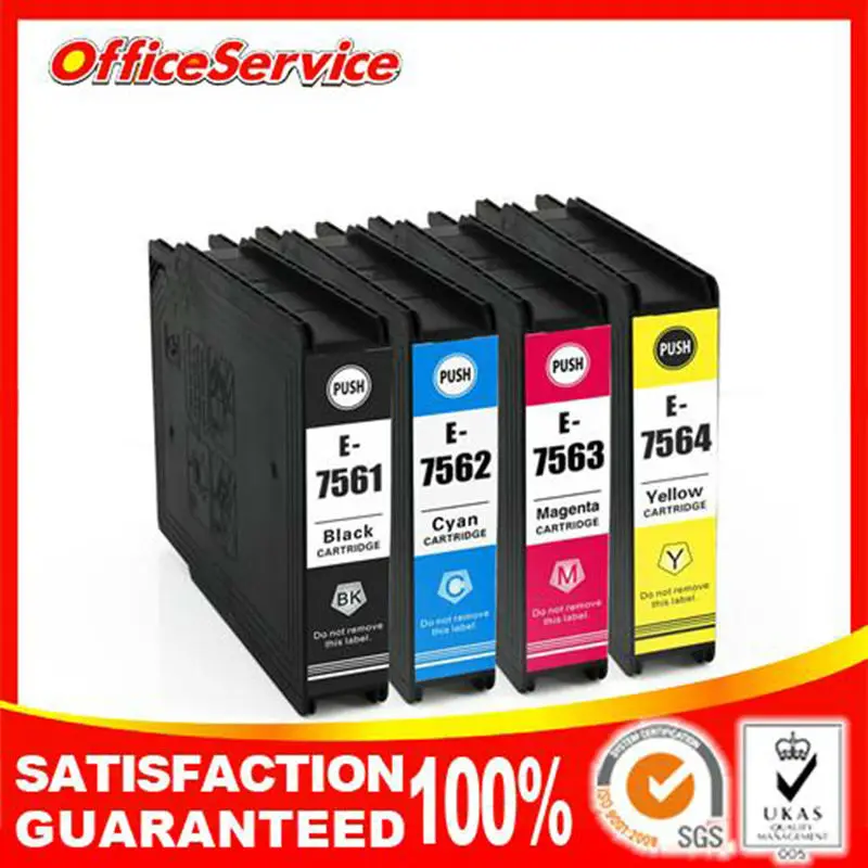 4 цвета Совместимый струйный картридж T7561-T7564 для Epson WF-8590DTWF 8590D3TWFC 8090DW 8510DWF 8010DW принтер с чипом
4 цвета Совместимый струйный картридж T7561-T7564 для Epson WF-8590DTWF 8590D3TWFC 8090DW 8510DWF 8010DW принтер с чипом