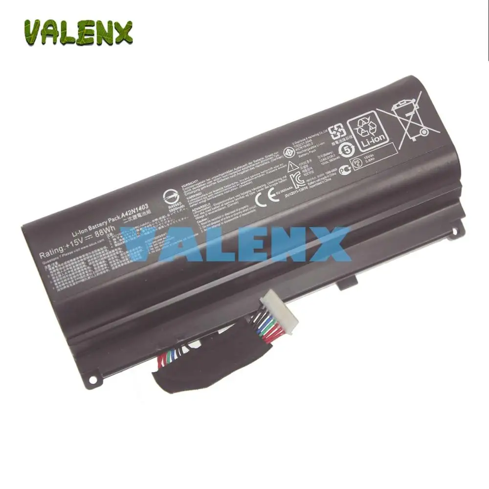88WH NEW Laptop Battery A42N1403 forASUS ROG GFX71JY 17.3" GFX71JY4710 G751 G751J G751J-BHI7T25 A42N1403 A42LM93 0b110-002900
88WH NEW Laptop Battery A42N1403 forASUS ROG GFX71JY 17.3" GFX71JY4710 G751 G751J G751J-BHI7T25 A42N1403 A42LM93 0b110-002900