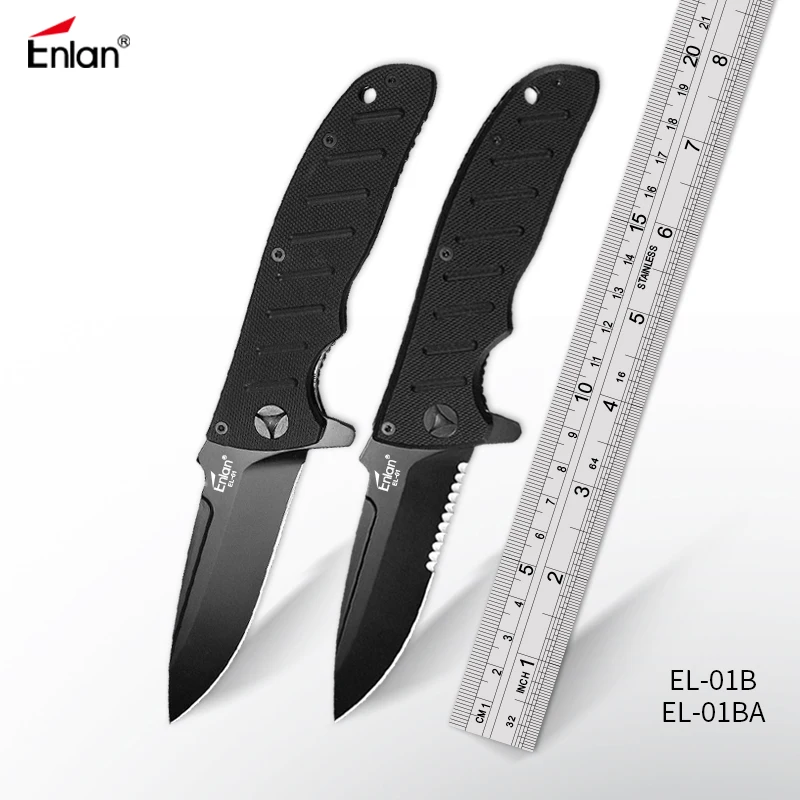 ENLAN EL01B/EL-01BA Classic Folding Knife 8Cr13mov Steel Black Blade ,G10 Handle,58Hrc Survival Camping Knives Edc Outdoor tool
ENLAN EL01B/EL-01BA Classic Folding Knife 8Cr13mov Steel Black Blade ,G10 Handle,58Hrc Survival Camping Knives Edc Outdoor tool