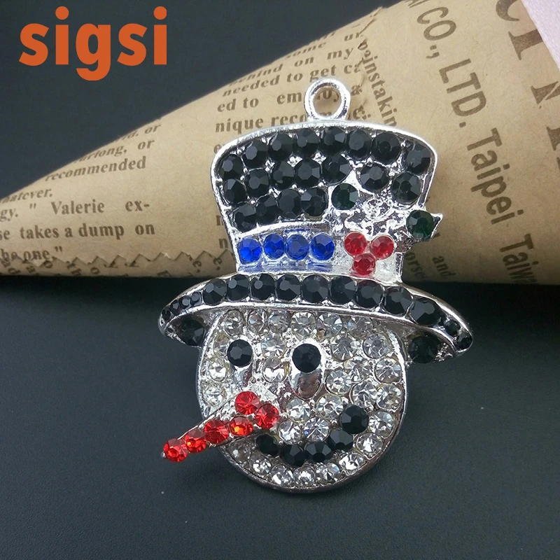 50pcs free shipping New year Christmas gift crystal 45MM snowman pendant for DIY chunky necklace
50pcs free shipping New year Christmas gift crystal 45MM snowman pendant for DIY chunky necklace