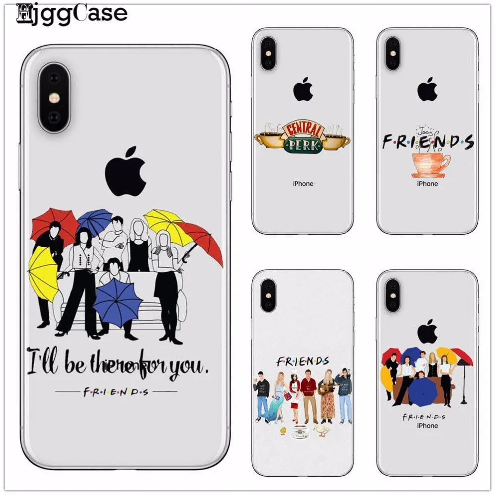 Мягкий чехол из ТПУ для iPhone X 7 7Plus 8 8Plus 6 6S Plus 5 5S SE Friends TV Show Funny центральный Перк
