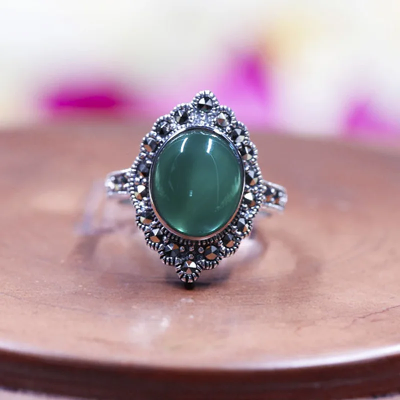 925 sterling silver ring inlaid natural Silver Antique lady Sterling Silver Ring
925 sterling silver ring inlaid natural Silver Antique lady Sterling Silver Ring