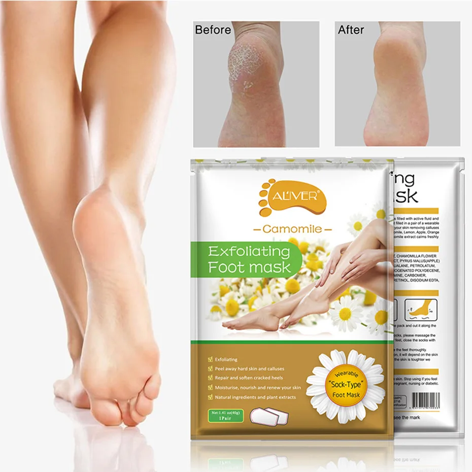 Chamomile Baby Feet Exfoliating Foot Mask Skin Peeling Dead Skin Feet Mask Socks for Pedicure Socks Foot Cream for Heels
Chamomile Baby Feet Exfoliating Foot Mask Skin Peeling Dead Skin Feet Mask Socks for Pedicure Socks Foot Cream for Heels