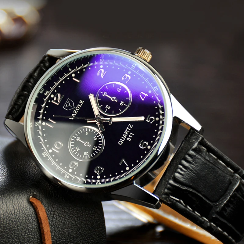 YAZOLE Wrist Watch Luxury Blue Glass Men's Watch Men Watch Fashion Waterproof Sport Mens Watches Clock saat relogio masculino
YAZOLE Wrist Watch Luxury Blue Glass Men's Watch Men Watch Fashion Waterproof Sport Mens Watches Clock saat relogio masculino