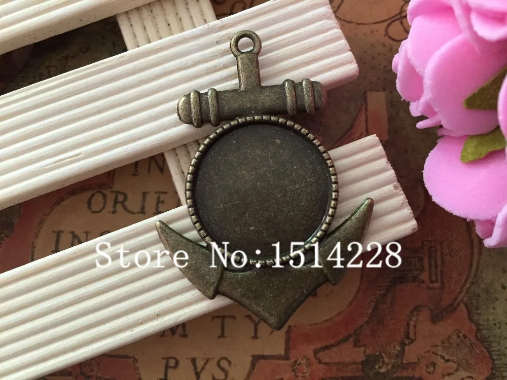 Free shipping!20pcs/lot.Antique bronze Anchor style Cabochon Pendant Settings (inner Size 20mm)
Free shipping!20pcs/lot.Antique bronze Anchor style Cabochon Pendant Settings (inner Size 20mm)