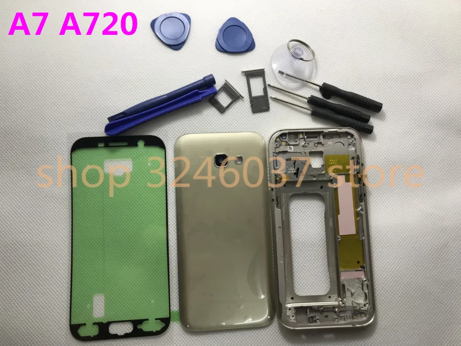 Original Full Housing Case Middle Frame+Rubber Seal Back Cover Replacement Parts For Samsung Galaxy A7 A720 A720F 2017
Original Full Housing Case Middle Frame+Rubber Seal Back Cover Replacement Parts For Samsung Galaxy A7 A720 A720F 2017