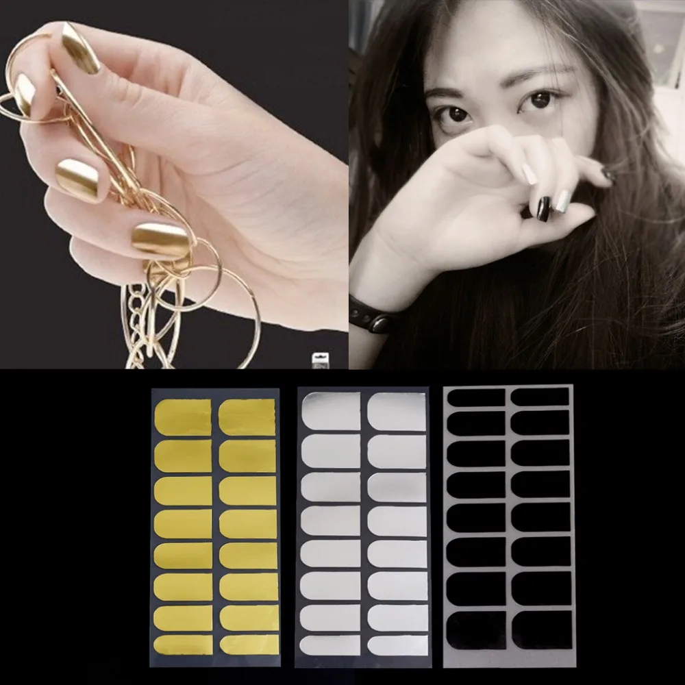 New 3Sheet nail salon makeup studio or home Nail Stickers Foil Decor 3 Colors Metal Manicure Black Gold Silver
New 3Sheet nail salon makeup studio or home Nail Stickers Foil Decor 3 Colors Metal Manicure Black Gold Silver