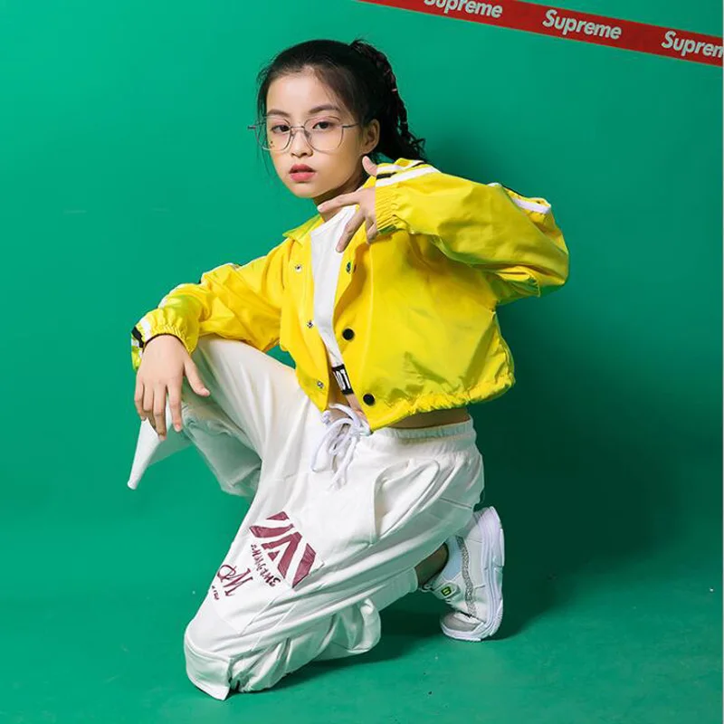 Girls Loose Jacket Jazz Dancing Costumes Clothing Suits Kids Ballroom Hip Hop Dance Outfits Stage wear Performance Clothes
Girls Loose Jacket Jazz Dancing Costumes Clothing Suits Kids Ballroom Hip Hop Dance Outfits Stage wear Performance Clothes