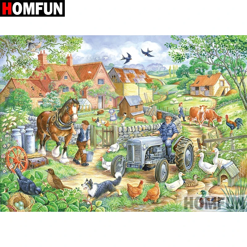 HOMFUN 5D DIY Diamond Painting Full Square/Round Drill "Country scenery" Embroidery Cross Stitch gift Home Decor Gift A08331
HOMFUN 5D DIY Diamond Painting Full Square/Round Drill "Country scenery" Embroidery Cross Stitch gift Home Decor Gift A08331