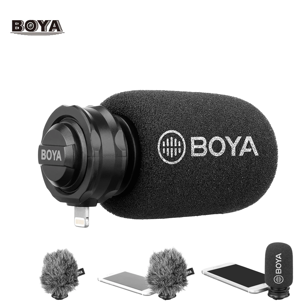 BOYA BY-DM200 Digital Stereo Condenser Microphone smart phone Recording interview Input for iPhone Xs 8 X 7 plus iPad iPod Touch
BOYA BY-DM200 Digital Stereo Condenser Microphone smart phone Recording interview Input for iPhone Xs 8 X 7 plus iPad iPod Touch