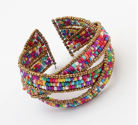 5 Colors 2016 Ethnic Bohemian Beads Bangles Wide Wristband Cuff Opened Multilayer Beads Cross Bracelets & Bangles Women pulseira
5 Colors 2016 Ethnic Bohemian Beads Bangles Wide Wristband Cuff Opened Multilayer Beads Cross Bracelets & Bangles Women pulseira