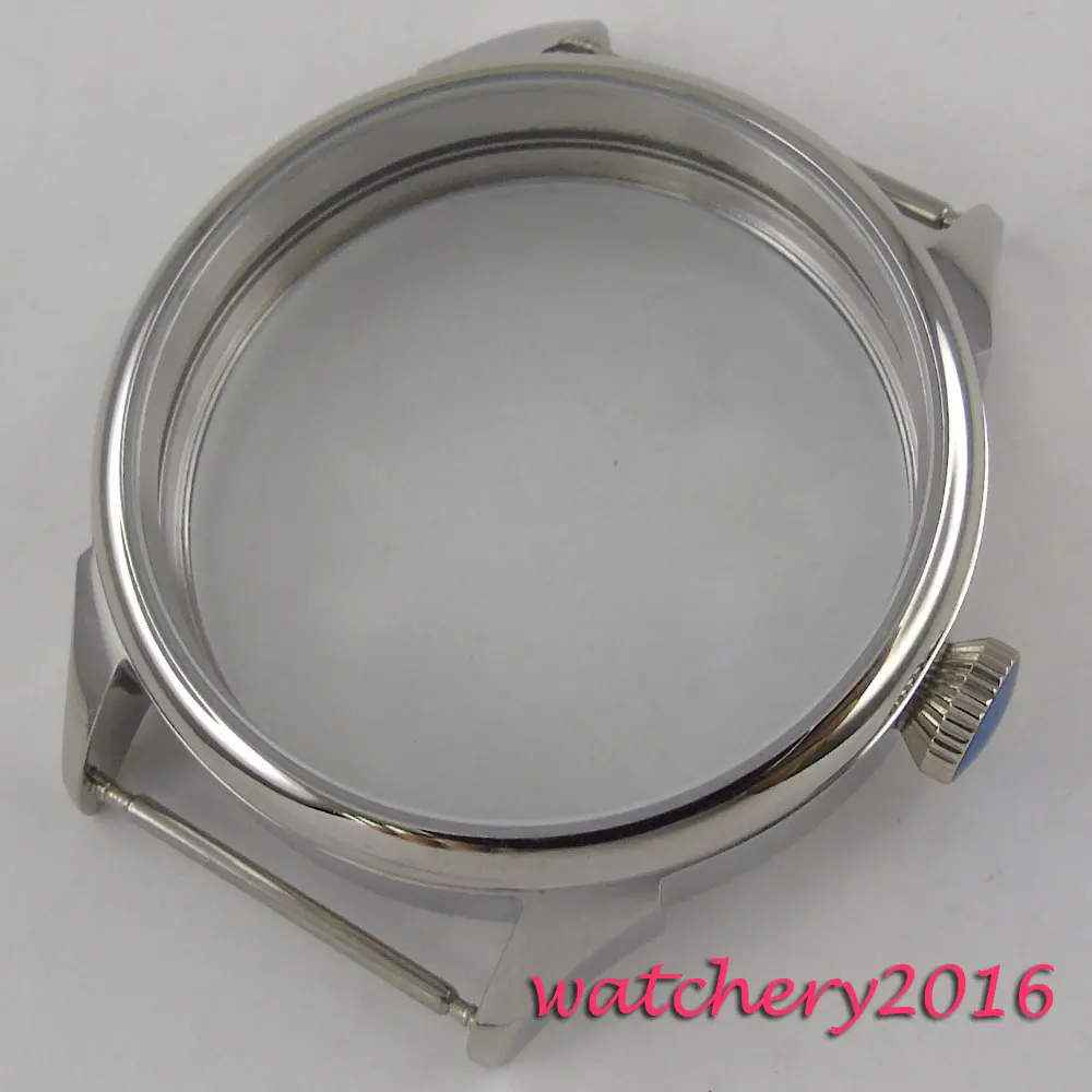 42mm 316L stainless steel no logo Polished Watch CASE fit eat 6498 6497 Movement
42mm 316L stainless steel no logo Polished Watch CASE fit eat 6498 6497 Movement