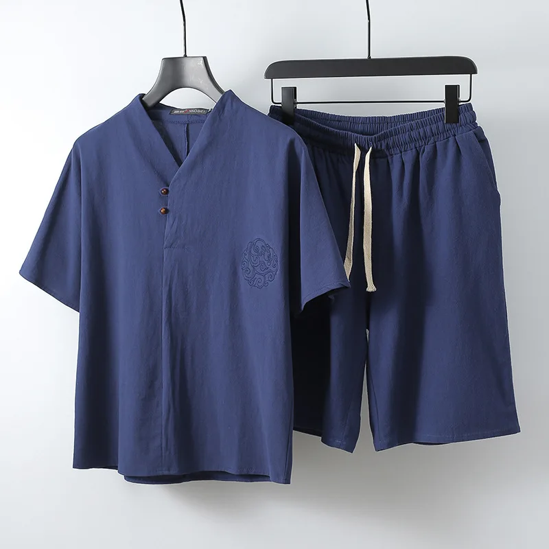 men clothes 2019 t shirt tshirt Brand linen men tees sets V neck Men's Men Vintage M-9XL Chinese style two-piece suit
men clothes 2019 t shirt tshirt Brand linen men tees sets V neck Men's Men Vintage M-9XL Chinese style two-piece suit