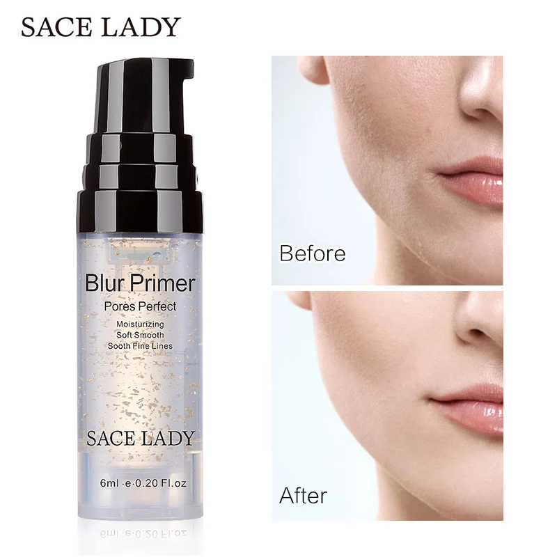 Основа для макияжа SACE LADY Blur 6 мл лица 24 К золото контроль масла профессиональный