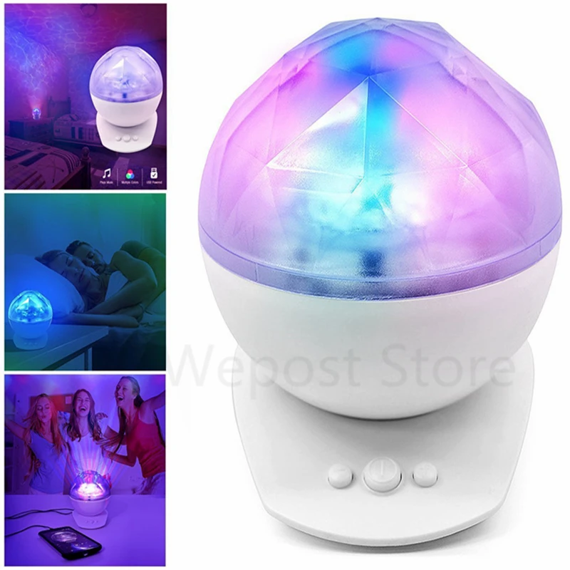 Алмазный Aurora Borealis Музыкальный проектор с динамиком для Северного света