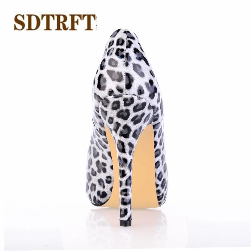 

SDTRFT Plus:35-42 43 Stilettos zapatos Crossdresser 110mm Thin heels ladies shoes woman Patent Leather pumps sapato feminino