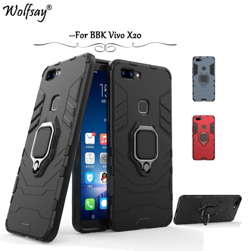 Vivo X20 Case Cover Armor Metal Finger Ring Holder Case Magnetic Case For Vivo X20 Silicone Cover For BBK Vivo X20 Shell Fundas
Vivo X20 Case Cover Armor Metal Finger Ring Holder Case Magnetic Case For Vivo X20 Silicone Cover For BBK Vivo X20 Shell Fundas