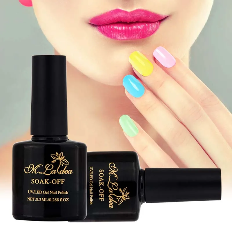 m.ladea Gel Polish easy soak Off UV LED nail gel 28 Colors 8.3ml/Bottle 253-280 high gloss long lasting women's fashion Art | Красота и