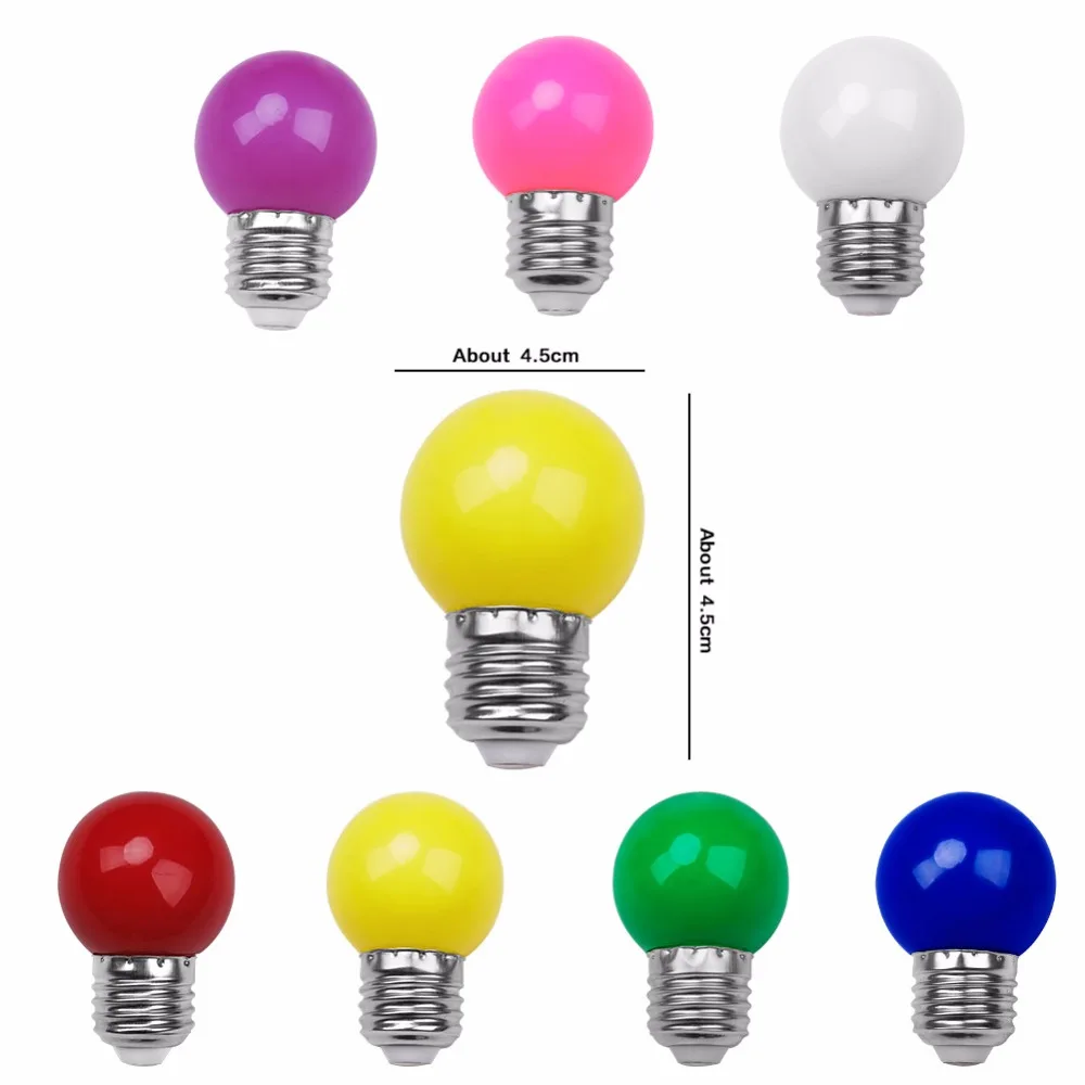 Светодиодная лампа Bomlillas E27 цветной G45 Глобус Ampoule RGB светодиодный светильник SMD 2835