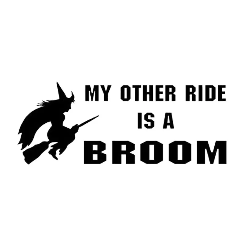 13 см * 5 см креативная Мода Witch My Other Ride Is метла смешные наклейки на автомобиль
13 см * 5 см креативная Мода Witch My Other Ride Is метла смешные наклейки на автомобиль